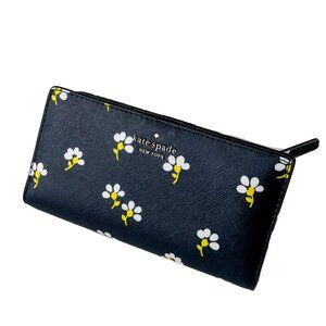 Kate Spade Navy Daisy Slim Fold Wallet